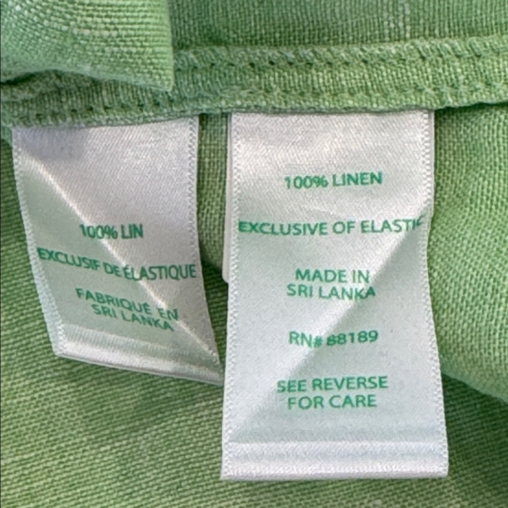 Lilly Pulitzer Light Green Mialeigh Linen Top - Jade Lime X - Picture 10 of 10